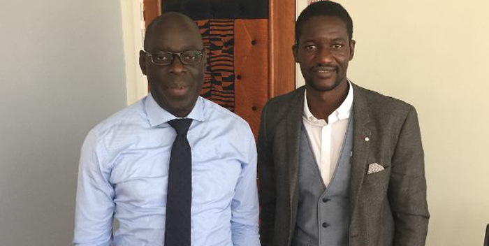 Alioune Ndiaye (DG Sonatel) et Moussa Traore (PassDocteur) - Copyright : Moussa Traore