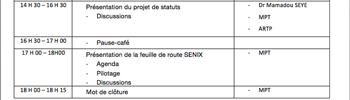 Atelier SenIX - agenda 2-2